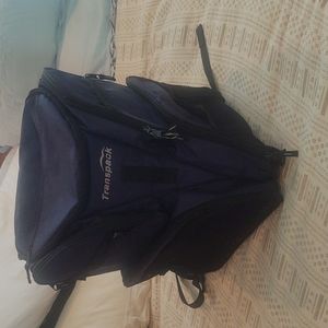 Transpack back pack for skates and cross country ski boots.
